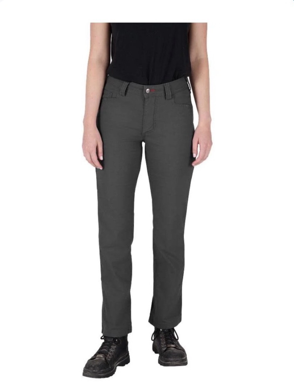 Women’s Milwaukee Work Pants Size 4 Style F650 Grey Straight Leg Ankle Length